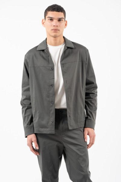VITTORIO ανδρικό overshirt - 300-2526-SALETTO OLIVE - Image 6