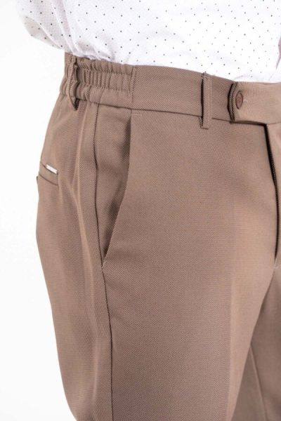 VITTORIO υφασμάτινο παντελόνι - 500-25-DIVERSO-3 BROWN - Image 6