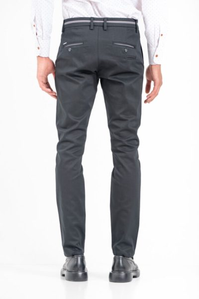 VITTORIO βαμβακερό chino παντελόνι - 500-2526-COMO black - Image 6