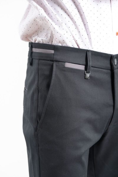 VITTORIO βαμβακερό chino παντελόνι - 500-2526-COMO black - Image 8