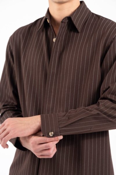VITTORIO ανδρικό overshirt - 300-2526-FERANO / BROWN - Image 6