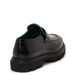 FENOMILANO Ανδρικά Δερμάτινα Spazzolato Loafers - 2424-1 Total Black - Image 6