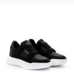 FENOMILANO Ανδρικά Δερμάτινα Δίπατα Sneakers Black – 2325 Black