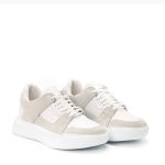 FENOMILANO Ανδρικά Δερμάτινα Δίπατα Sneakers White/Ice – 2325 White/Ice