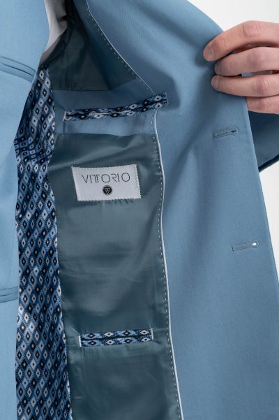 VITTORIO ανδρικό κουστούμι - 100-25-ROSSI Light Blue - Image 7