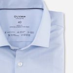 OLYMP LEVEL 5 EASY IRON  βαμβακερό ανδρικό πουκάμισο - 07346411 Σιέλ - Image 7