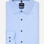 OLYMP LUXOR COMFORT FIT Big Size Non Iron πουκάμισο - 14021411 Σιέλ