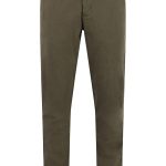 FYNCH HATTON παντελόνα λινή  με κορδόνι - 1603-2818-719 Dark Khaki