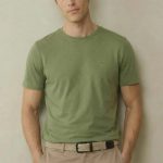 FYNCH HATTON ανδρικό tshirt κοντό μανίκι  - 1613-1500-740 Avocado