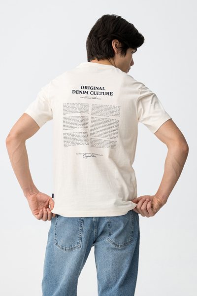 TIFFOSI ανδρικό κοντομάνικο t-shirt - 10064335-101 Μπεζ - Image 4
