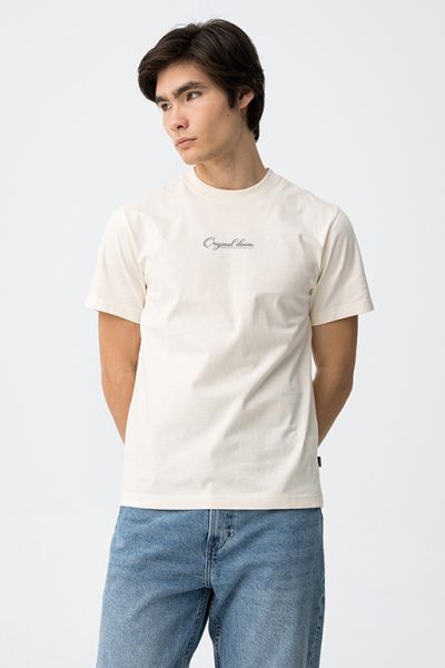 TIFFOSI ανδρικό κοντομάνικο t-shirt - 10064335-101 Μπεζ - Image 2