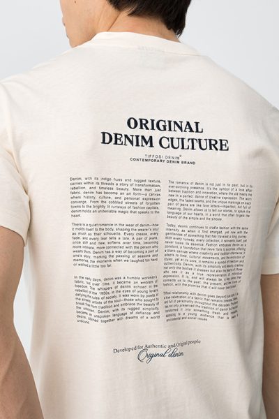 TIFFOSI ανδρικό κοντομάνικο t-shirt - 10064335-101 Μπεζ - Image 3