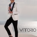 VITTORIO ανδρικό γαμπριάτικο κουστούμι  - 100-25-Smokin Zakar Off White