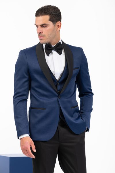 VITTORIO ανδρικό γαμπριάτικο κουστούμι  - 100-24-Smokin Zakar Royal Blue - Image 11