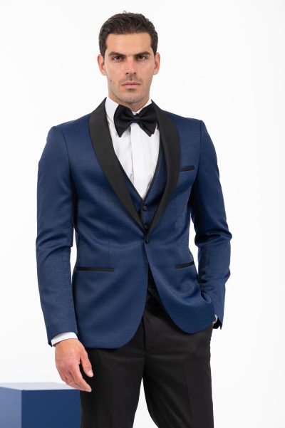 VITTORIO ανδρικό γαμπριάτικο κουστούμι  - 100-24-Smokin Zakar Royal Blue - Image 10