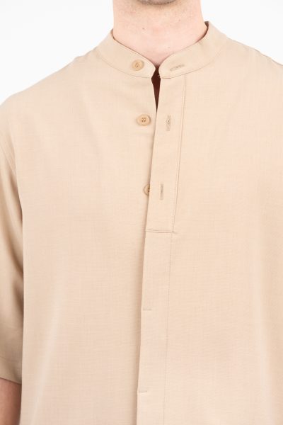 VITTORIO ανδρικό Overshirt  300-26-MORRONE BEIGE - Image 9