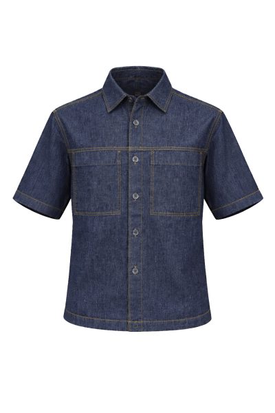 VITTORIO ανδρικό Overshirt  300-26-FLAVIO BLUE - Image 10