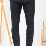 VITTORIO καλοκαιρινό βαμβακερό chino παντελόνι - 500-25-COMO BLACK