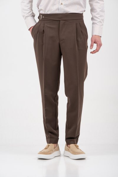 Ανδρικό υφασμάτινο Παντελόνι Vittorio / 500-2526-MEZZANO BROWN - Image 5