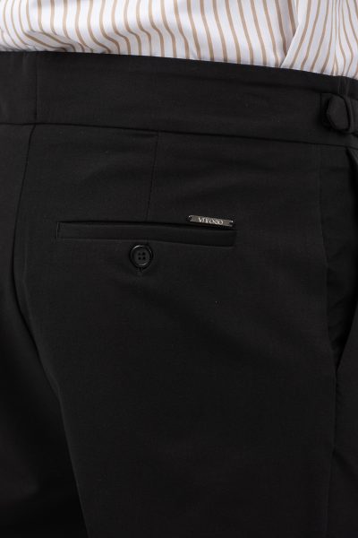 Ανδρικό υφασμάτινο Παντελόνι Vittorio / 500-2526-MEZZANO BLACK - Image 10