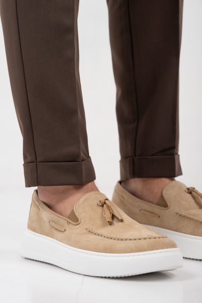 VITTORIO υφασμάτινο παντελόνι - 500-26-DIVERSO BROWN - Image 12