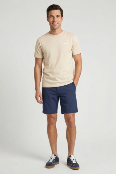 CARSJEANS ανδρικό κοντομάνικο t-shirt - 6117183 Μπεζ