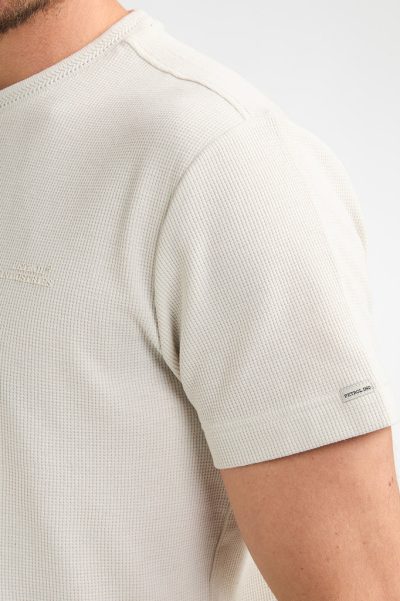 Petrol Industries ανδρικό κοντομάνικο t-shirt - M-1060-TSR6210112 Εκρού - Image 6