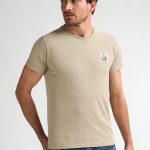 Petrol Industries ανδρικό κοντομάνικο t-shirt - M-1060-TSR6237130 Μπεζ