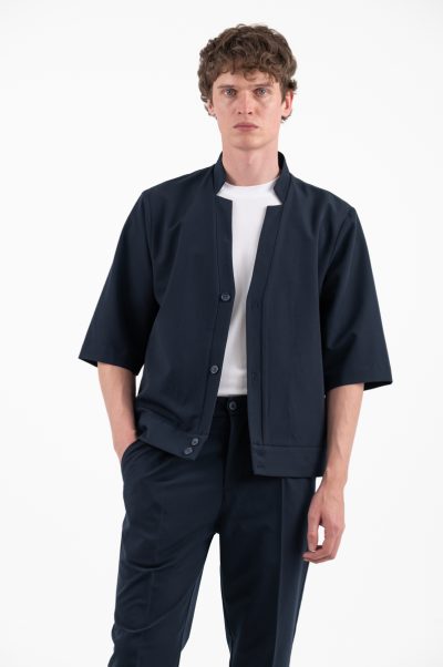 VITTORIO ανδρικό Overshirt  300-26-BENITO BLUE - Image 8