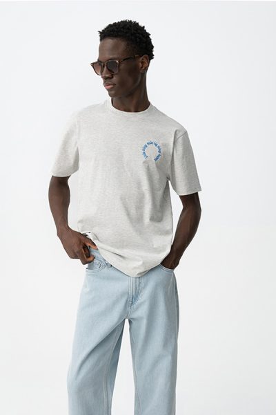 TIFFOSI ανδρικό κοντομάνικο t-shirt - 10064341-039 Γκρι - Image 6
