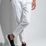 Ανδρικό υφασμάτινο Παντελόνι Vittorio / 500-26-MACERINO WHITE