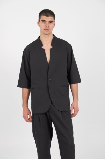 VITTORIO ανδρικό Overshirt  300-25-ALBERTO BLACK - Image 6
