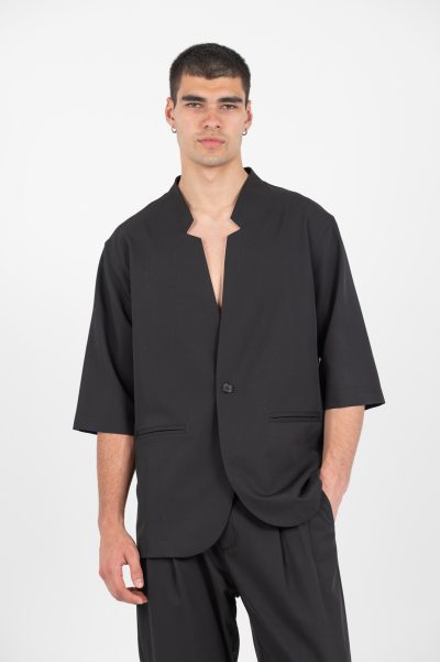 VITTORIO ανδρικό Overshirt  300-25-ALBERTO BLACK - Image 9