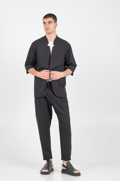 VITTORIO ανδρικό Overshirt  300-25-ALBERTO BLACK - Image 7