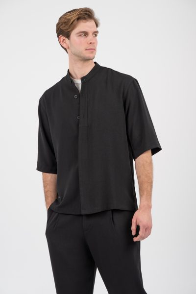 VITTORIO ανδρικό Overshirt  300-26-MORRONE black - Image 10