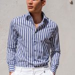 VITTORIO ανδρικό ριγέ πουκάμισο - 800-2526-0020 Blue