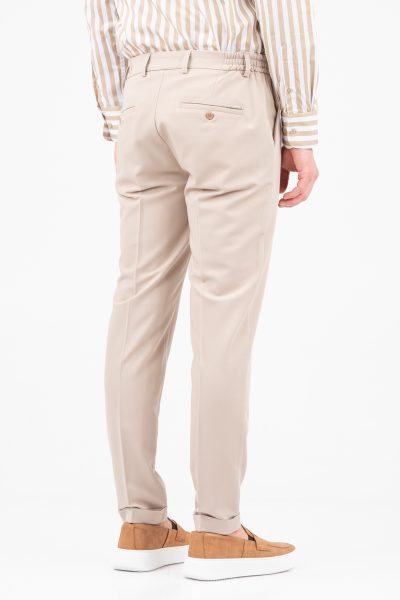VITTORIO υφασμάτινο παντελόνι - 500-26-DIVERSO BEIGE - Image 7