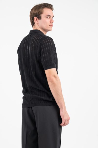 VITTORIO ανδρικό polo κοντό μανίκι - 700-26-004 BLACK - Image 2